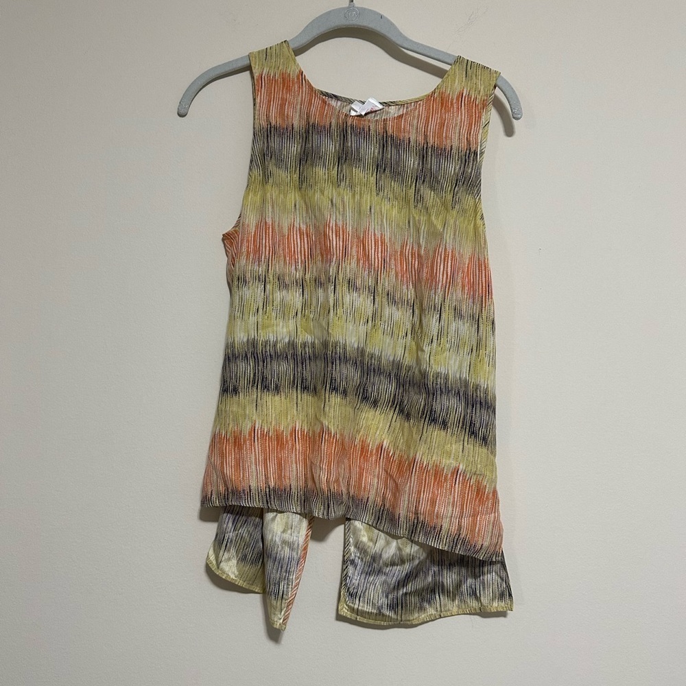parker tribal open back blouse Size Small